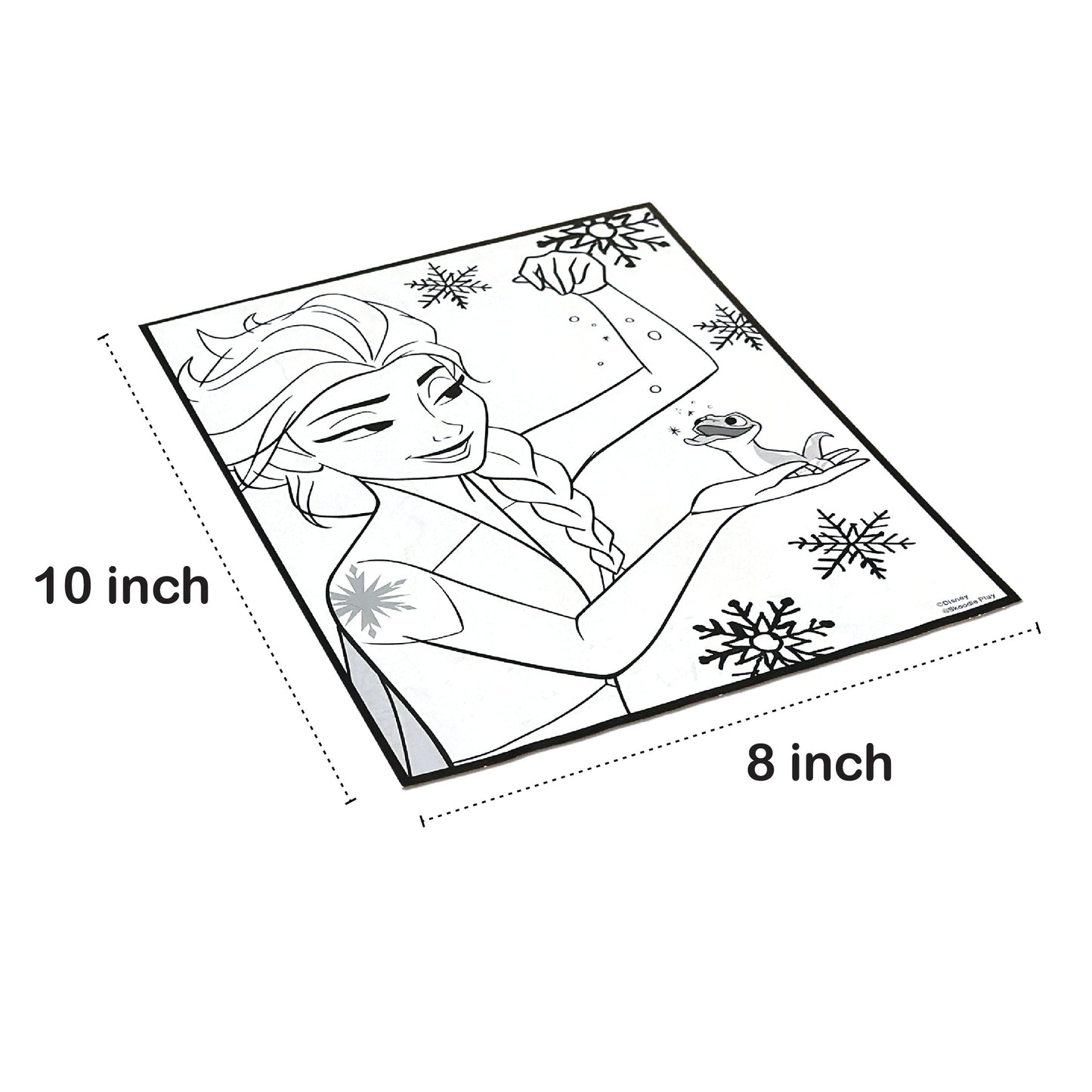 Disney Princess & Frozen Paint Your Own Poster, Ages 3+, 4 Posters, 12 Water-Based Paints, 2 Brushes, 25x20 cm
