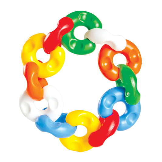 Funskool Giggles Chain Links Building Blocks for Kids | Interlocking Educational Construction Toy | Multicolour | 6 Months+