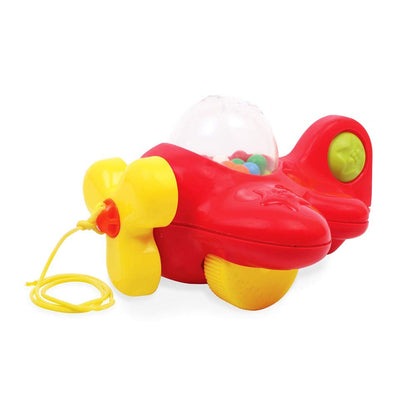 Funskool Giggles My First Aeroplane Pull Along Toy | Ball Popping Activity Toy for Toddlers | Encourages Walking | 12+ Months