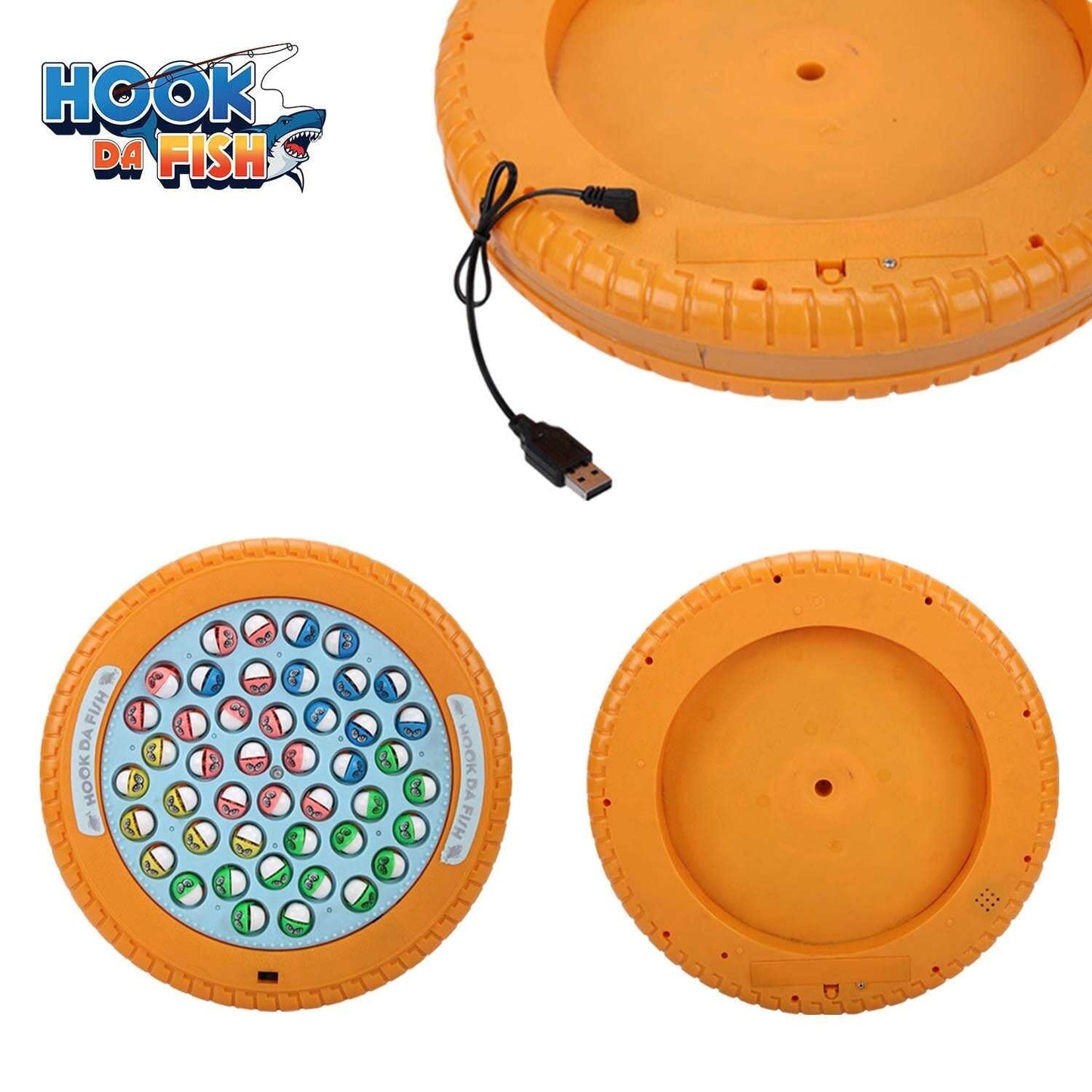 Skoodle Quest Hook Da Fish Rechargeable Game - Orange