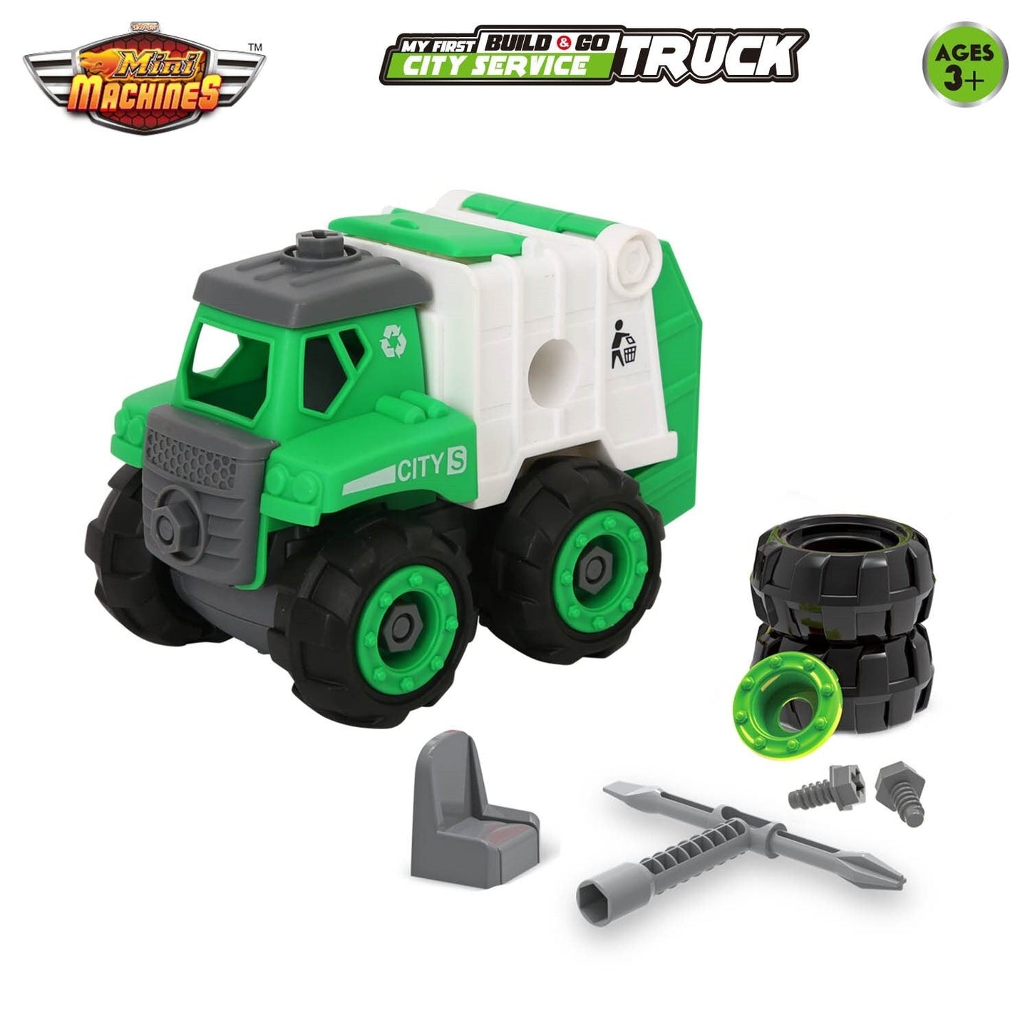 Skoodle Build & Go Garbage Compactor Truck