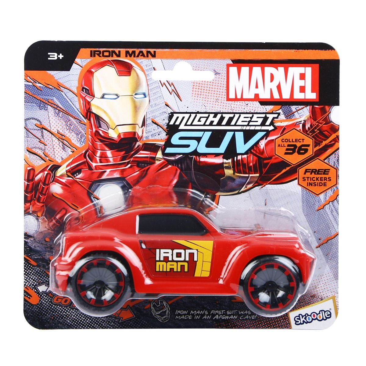 Skoodle Marvel Pull-Back SUV - Iron Man (Im)