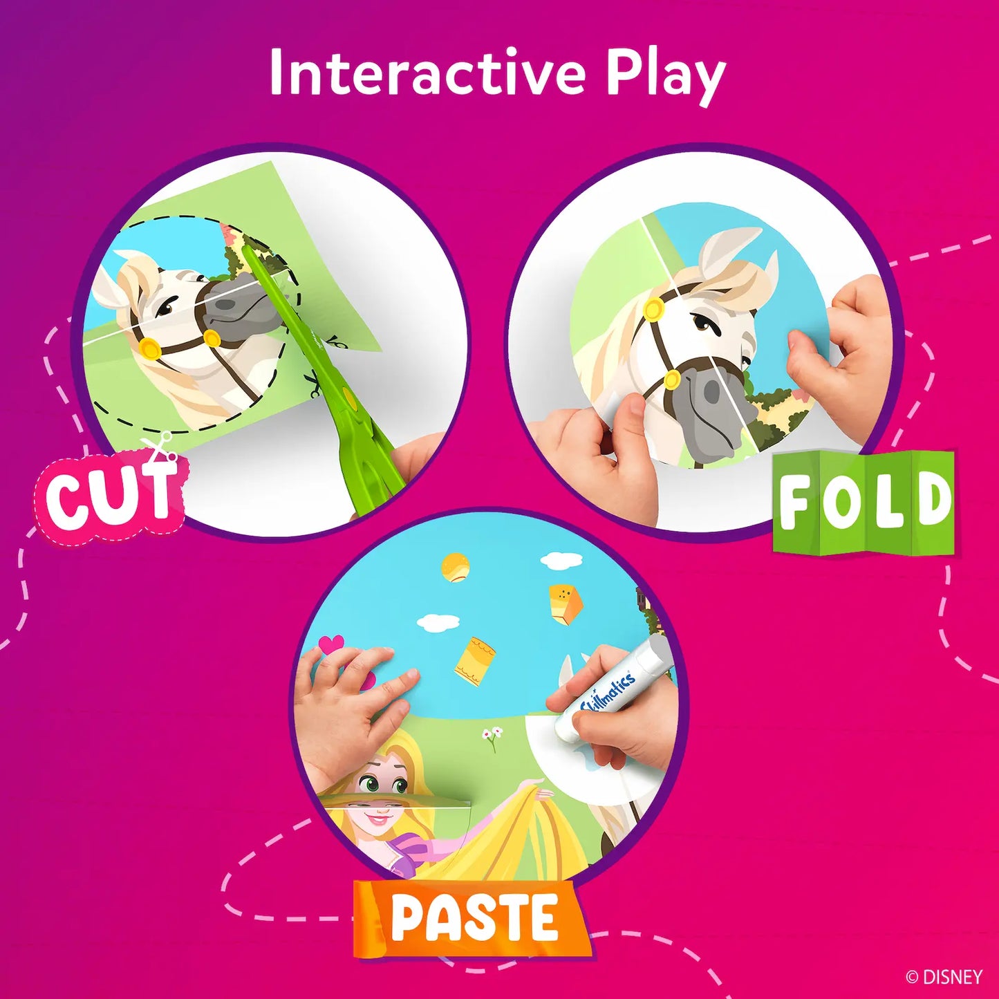 Snip Snip: Disney Princess | Art & Craft Activity Kit (ages 3-7)