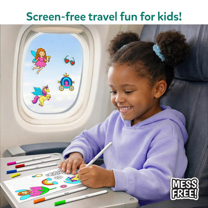 Color Clingz: Unicorns & Princesses | Mess-Free Reusable Static Stickers | Gifts for Girls Ages 3-7