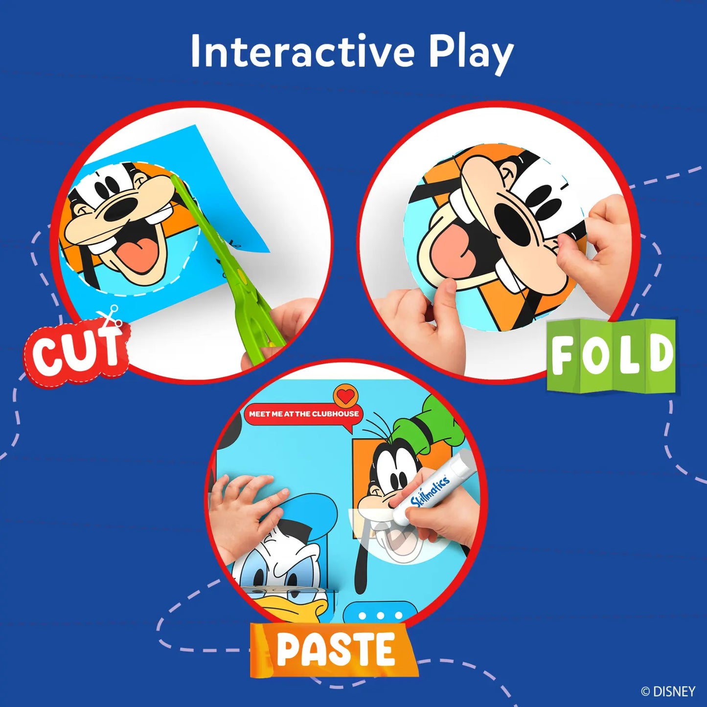 Snip Snip: Mickey Mouse Clubhouse | Art & Craft Activity Kit (ages 3-7)