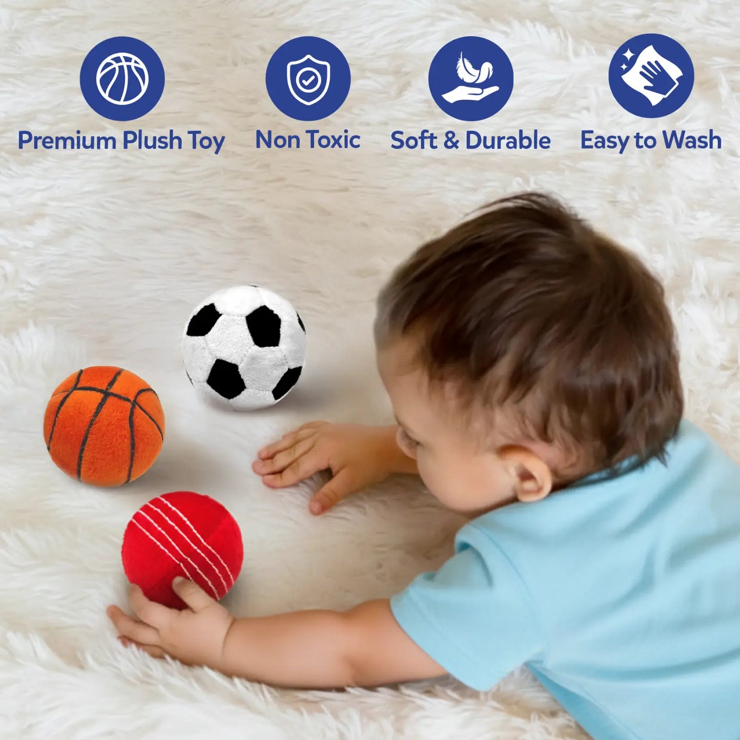 My First Sports Bag! Plush Sports Bag Playset for Babies (6-24 months)