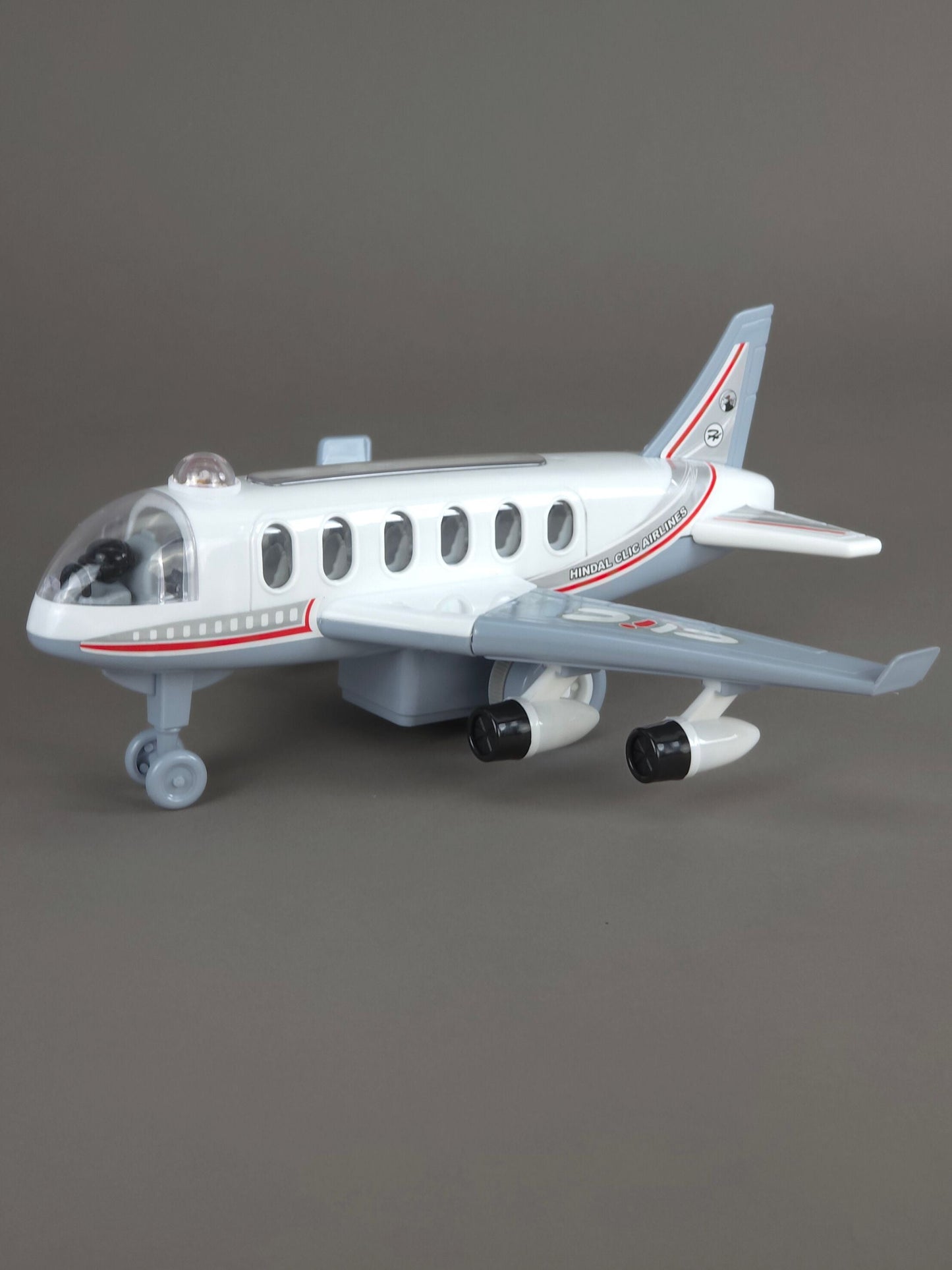 Hindal Clic Airline International - Friction Powered Toy Airplane for Kids