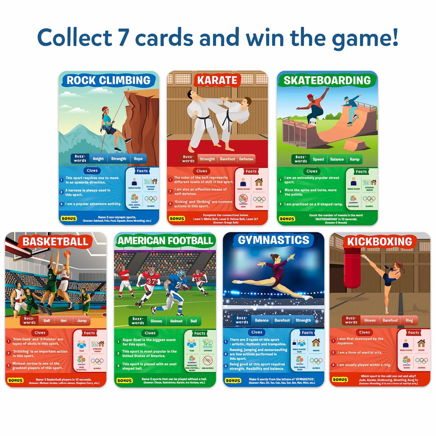 Guess in 10: World Of Sports | Trivia Card Game (ages 6+)