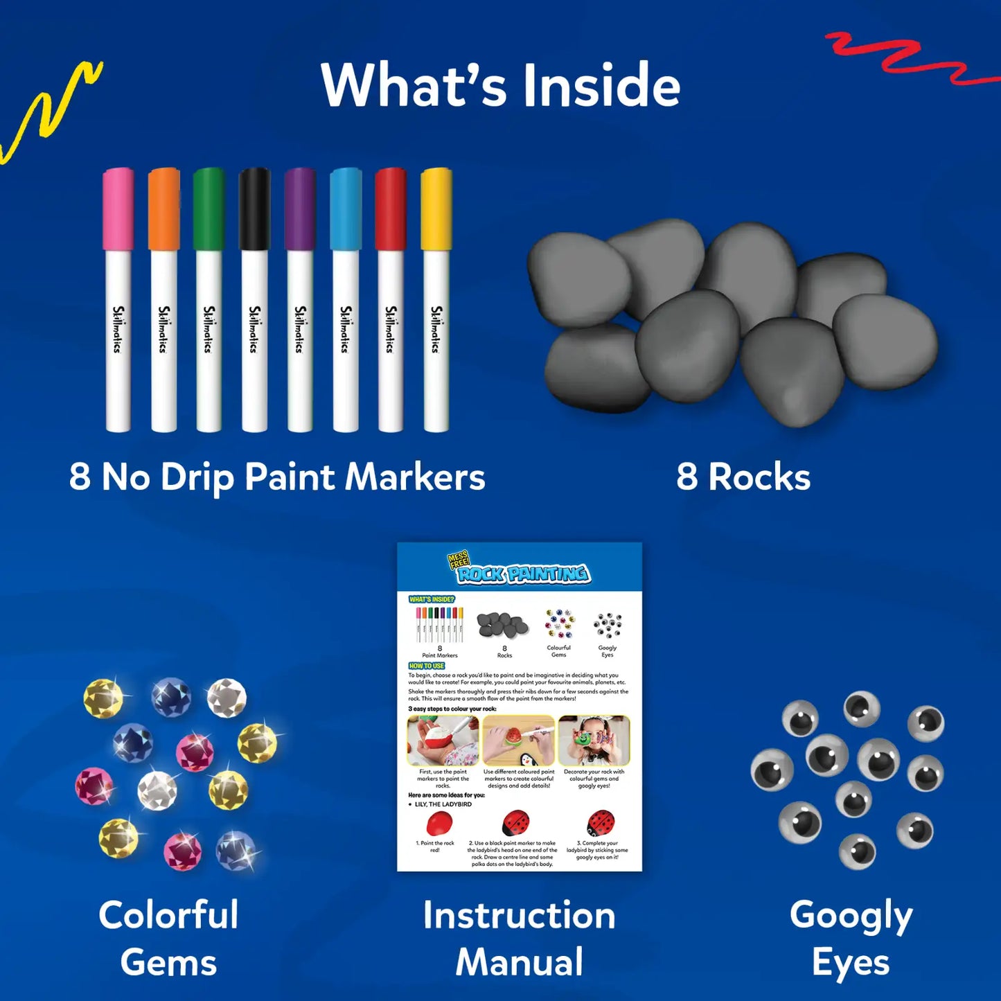 Rock Painting Kit | No Mess Art & Craft Activity (ages 4-12)
