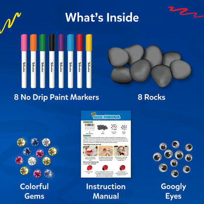 Rock Painting Kit | No Mess Art & Craft Activity (ages 4-12)