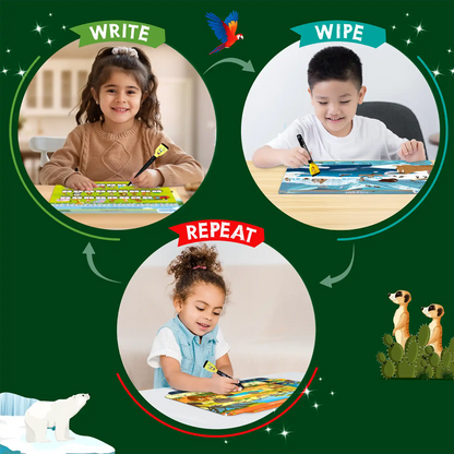 Search & Find Animals | Reusable Activity Mats (ages 3-6)