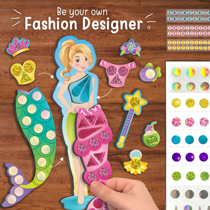 DIY Magnetic Dress Up - Mermaid