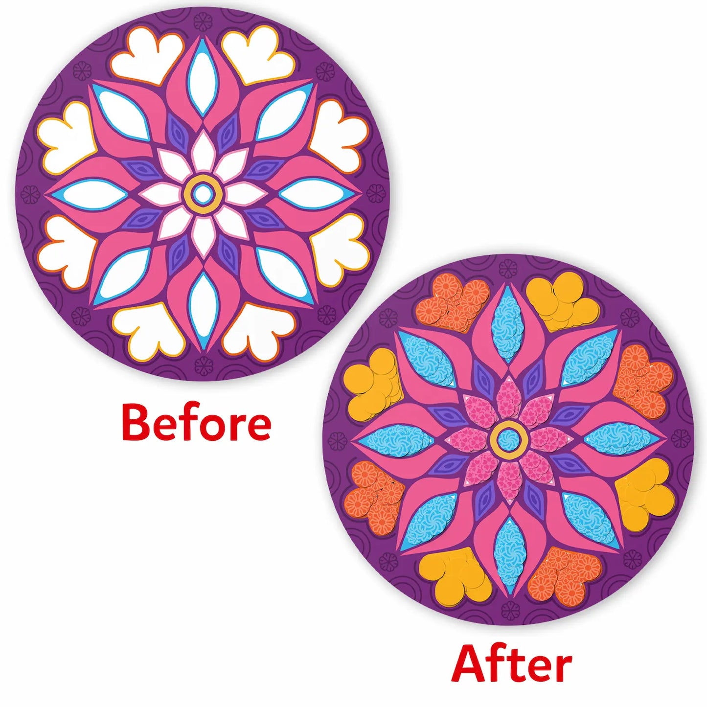 Dot it! - Mandala Art | No Mess Sticker Art (ages 3-7)