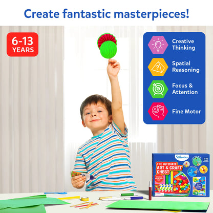 Ultimate Art & Craft Activity Chest | DIY Activity Set (ages 6-13)