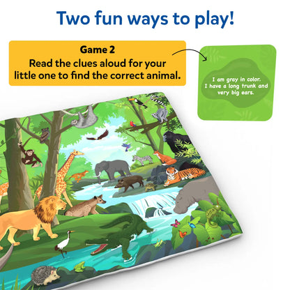 Found It! Jr. Amazing Animals: Play Mat & Floor Game | Smart Scavenger Hunt (18 months+)