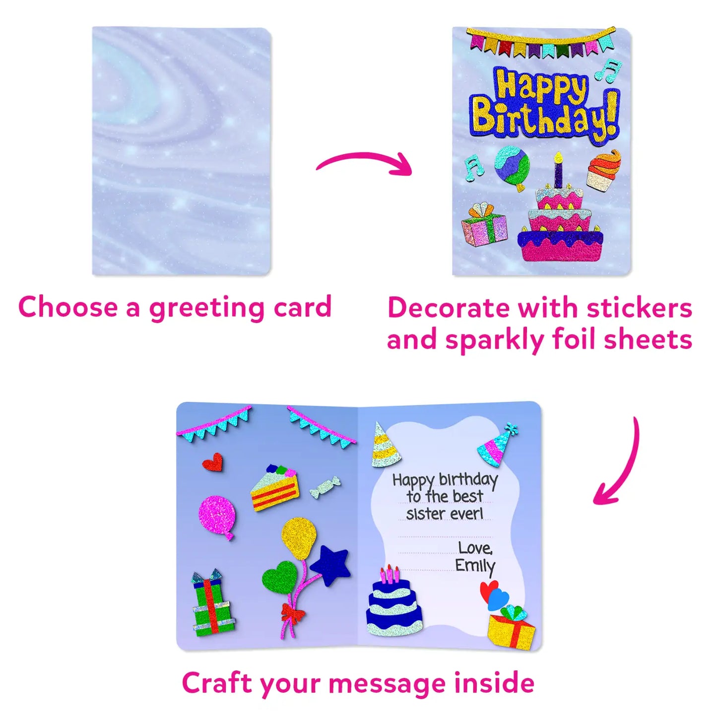 Foil Fun: Card Making Set | No Mess Art Kit (ages 4-9)