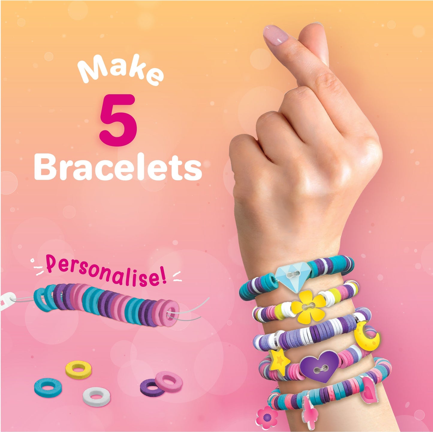 DIY Glam Bands Bracelet & Charms