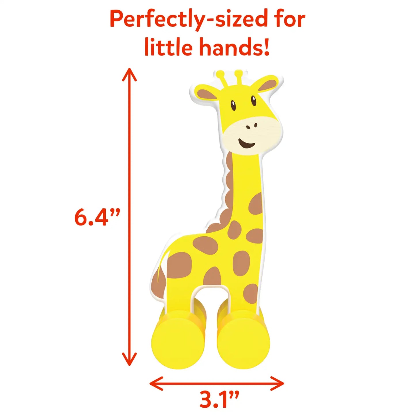 Animals on Wheels | Wooden Animal Toys on Wheels (9 months - 3 years)
