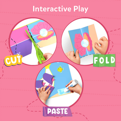 Snip Snip: Unicorns & Princesses | Art & Craft Activity Kit (ages 3-7)