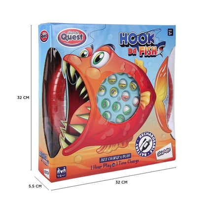 Skoodle Quest Hook Da Fish Rechargeable Game - Red
