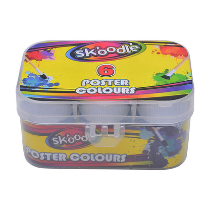 Skoodle Poster Colours - 6 Colours, 10 Ml