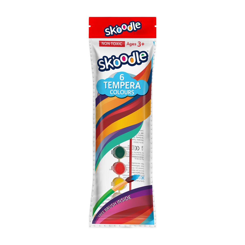 Skoodle 6 Tempera Colours