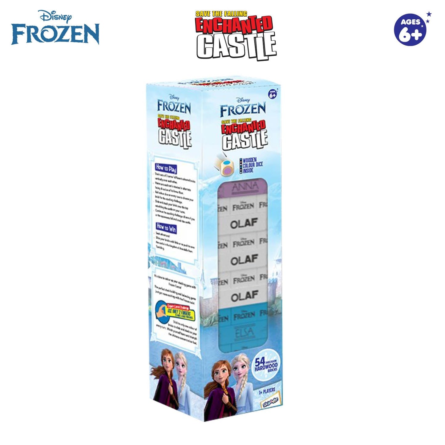 Disney Frozen Stackrr Board Game - Save The Falling Enchanted Castle