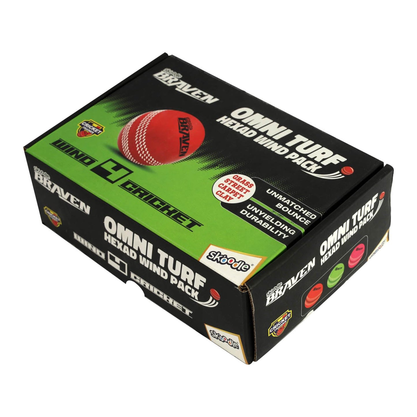 Braven Wind 4 Cricket Ball Set Of 6 (2 Colors X3 Each)
