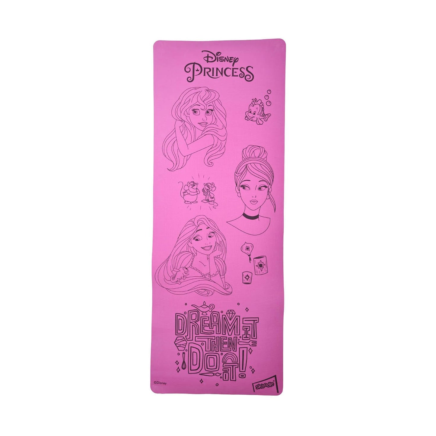 Disney Princess Yoga & Exercise Mat (22" X 58" X 0.4 Cm) - In 2 Assorted Colours