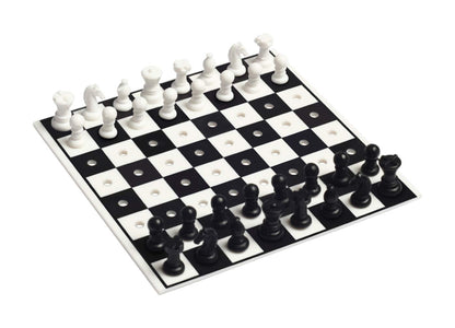 Funskool Travel Chess & Draughts Board Game | Portable Strategy Game for Kids & Families | 2 Players | Age 7+ Years