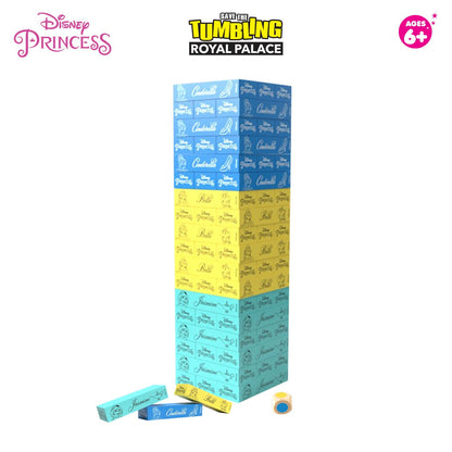 Disney Princess Stackrr Board Game - Save The Tumbling Royal Palace