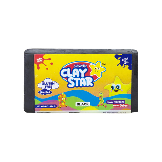 Skoodle Clay Star - 454 Gm (Black)