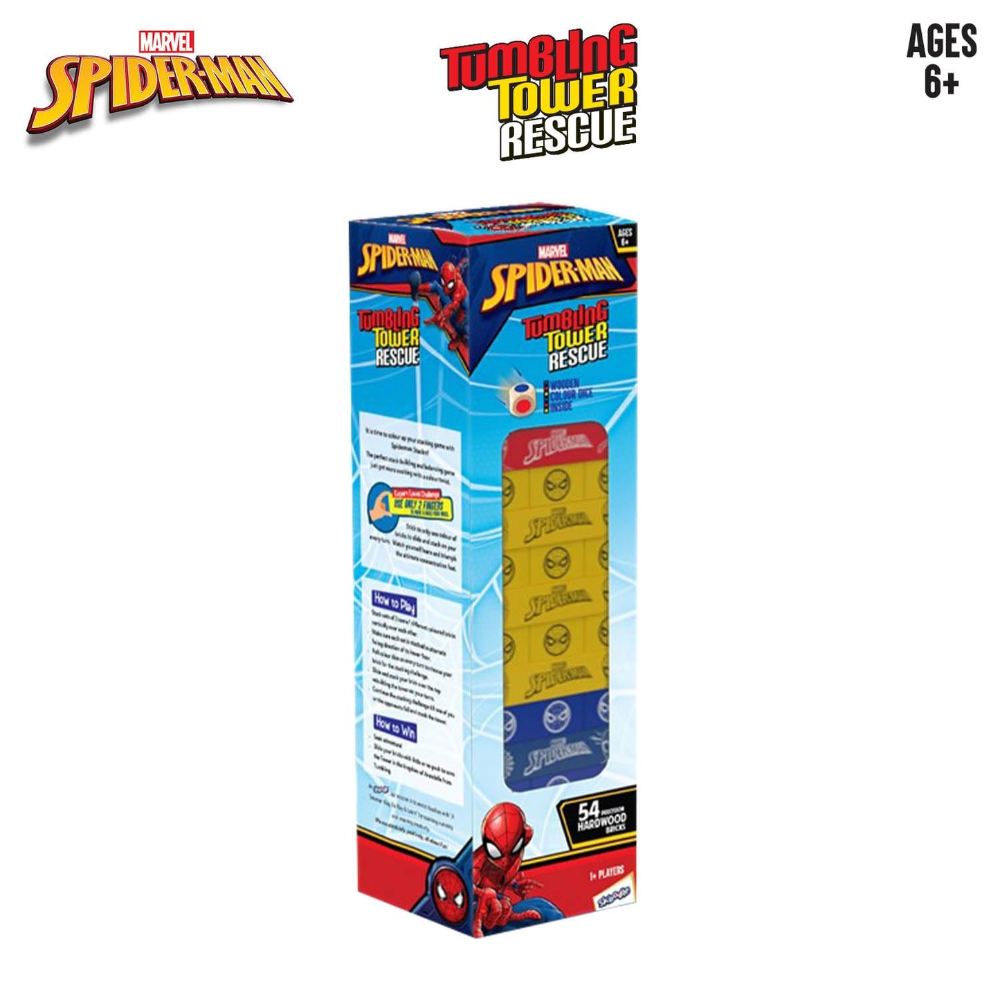 Marvel Spiderman Stackrr - Tumbling Tower Rescue