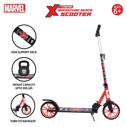 Marvel Spiderman Thwip X-Treme Skate Scooter - Red