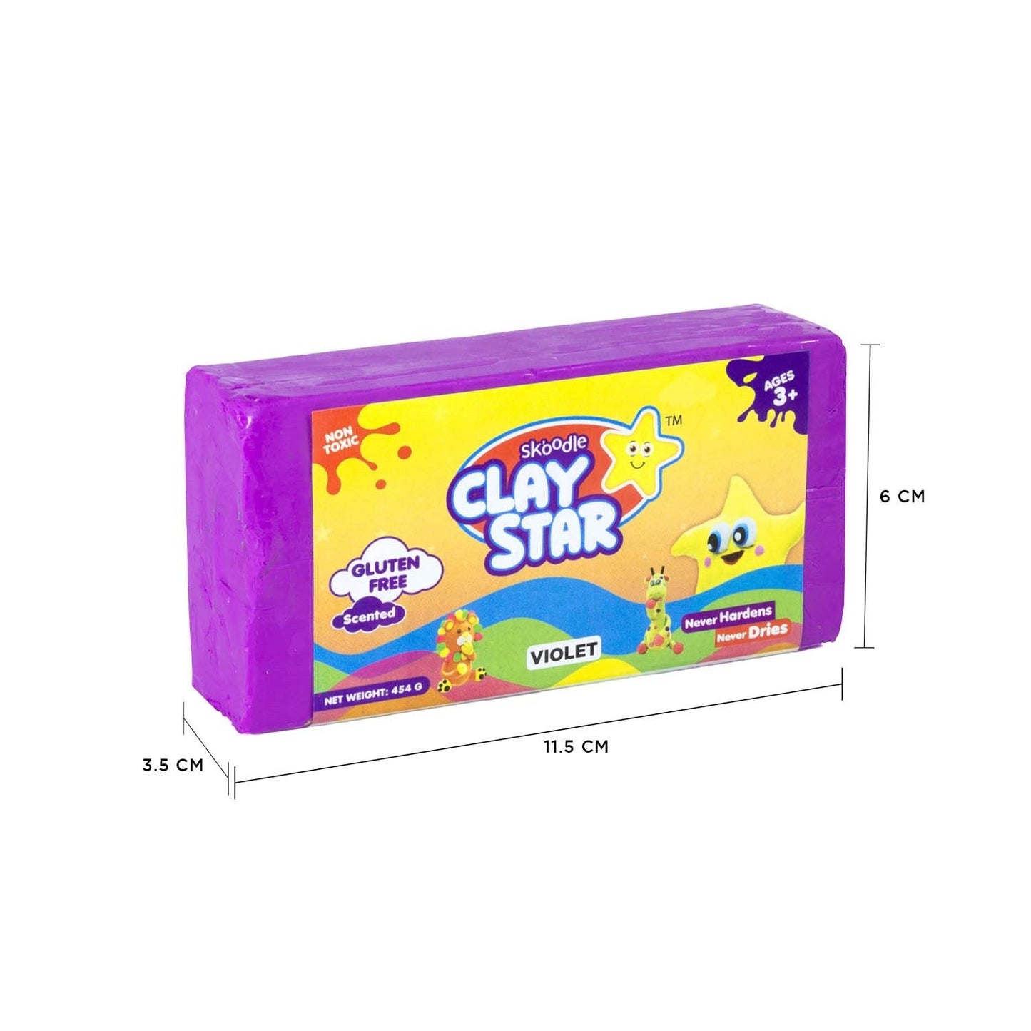 Skoodle Clay Star - 454 Gm (Violet)