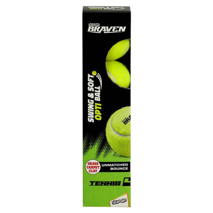 Skoodle Braven Tennis4 Cricket Swing & Soft Ball (Set Of 4)