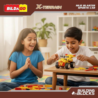 Bildago X-Terrain - Mud Blaster Sports Car (SP13424) - 3-in-1 Model (134 PCS)
