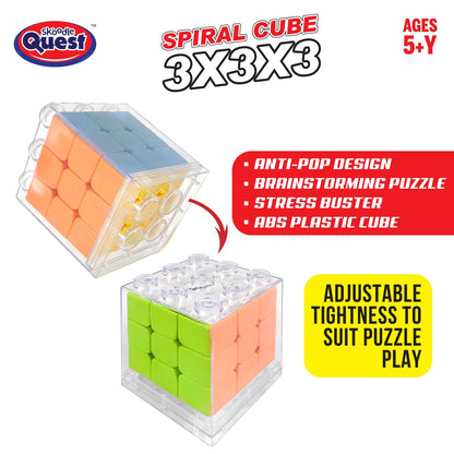 Skoodle Quest Spiral Cube 3X3X3 Block Cased