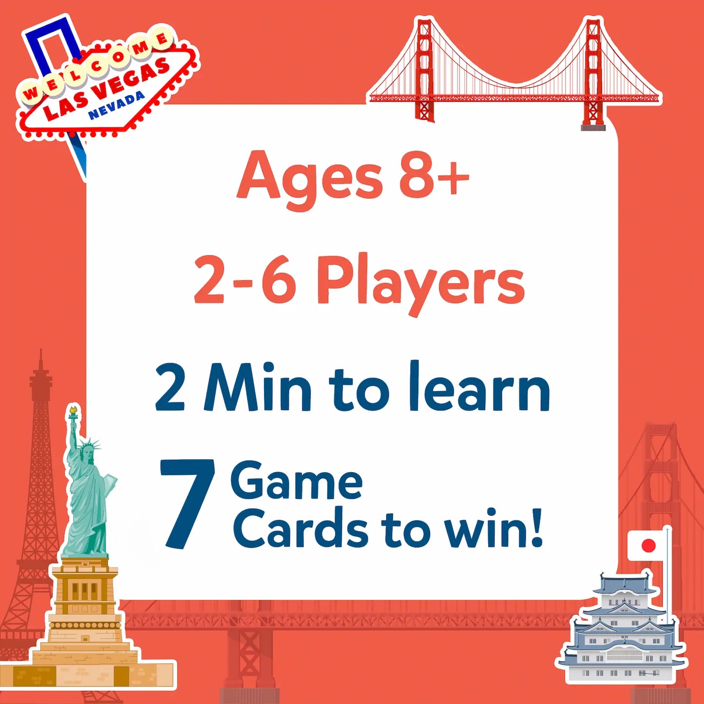 Guess in 10: Cities Around The World | Trivia Card Game (ages 8+)