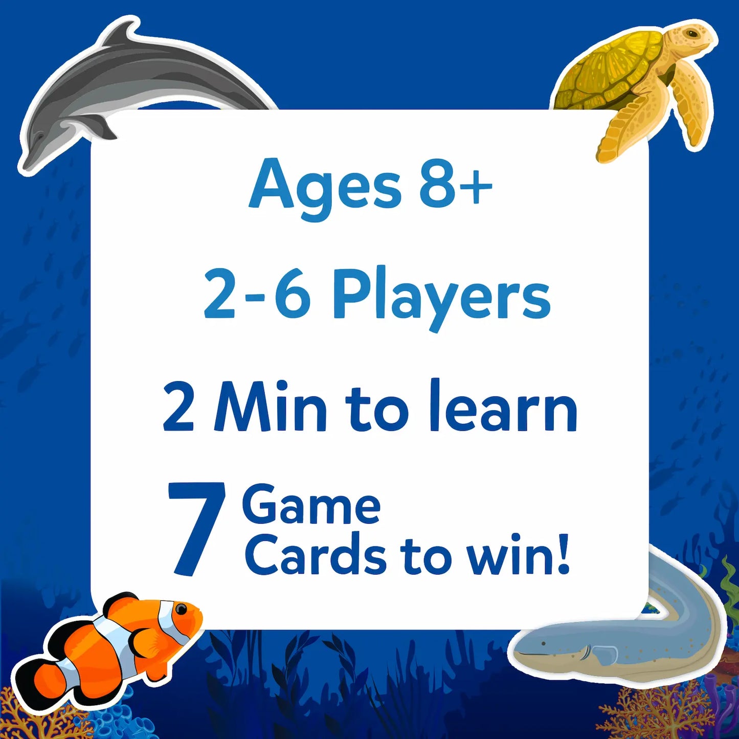 Guess in 10: Underwater Animals | Trivia Card Game (ages 8+)