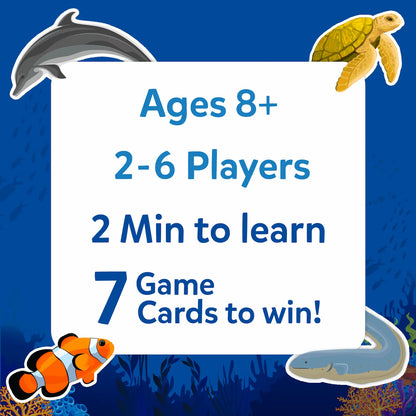 Guess in 10: Underwater Animals | Trivia Card Game (ages 8+)