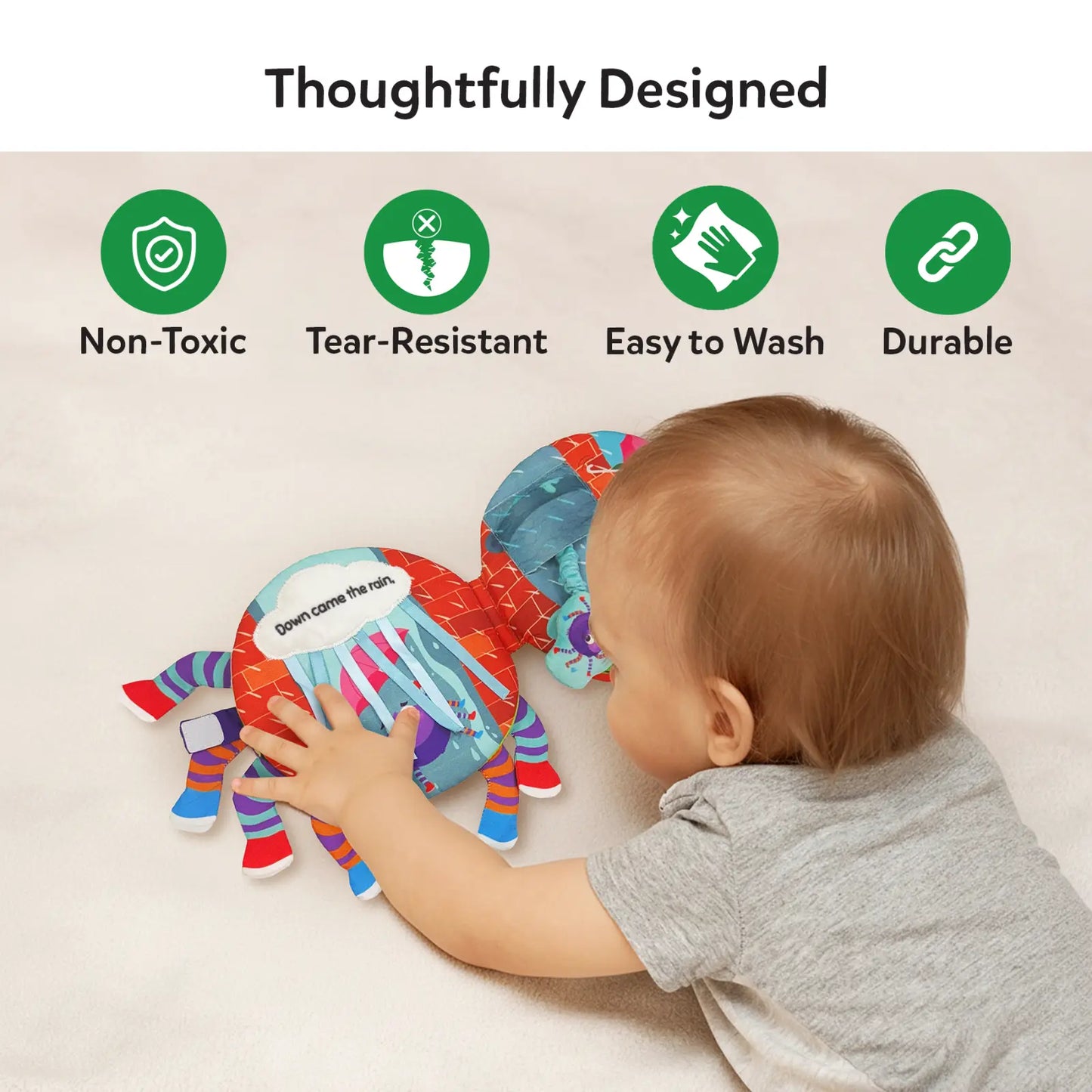 Incy Wincy Spider: Interactive Sensory Cloth Book (6–24 months)