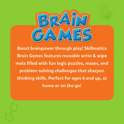 Brain Games | Reusable Activity Mats (ages 6+)