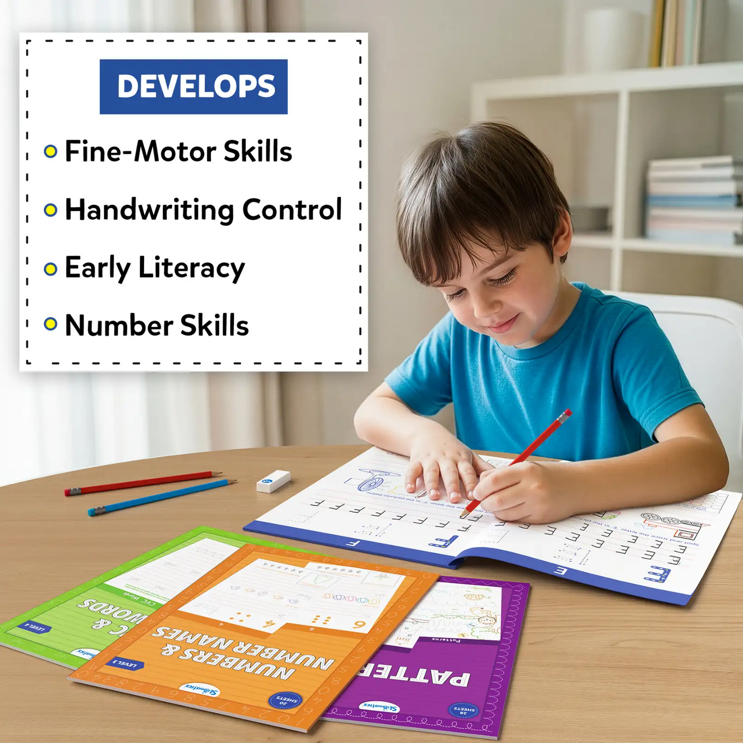 The Handwriting Practice Kit | 4 Stage-Based Writing Workbooks (ages 4-7)