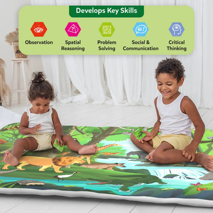 Found It! Jr. Amazing Animals: Play Mat & Floor Game | Smart Scavenger Hunt (18 months+)