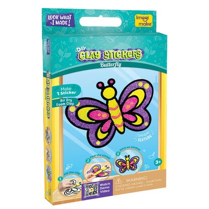Pack Of 12 Assorted Clay Stickers - 1 Design Set