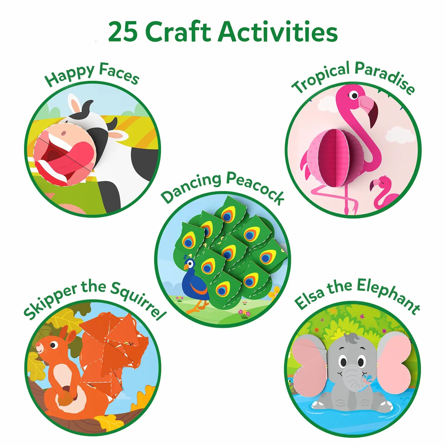 Snip Snip - Amazing Animals | Art & Craft Activity Kit (ages 3-7)