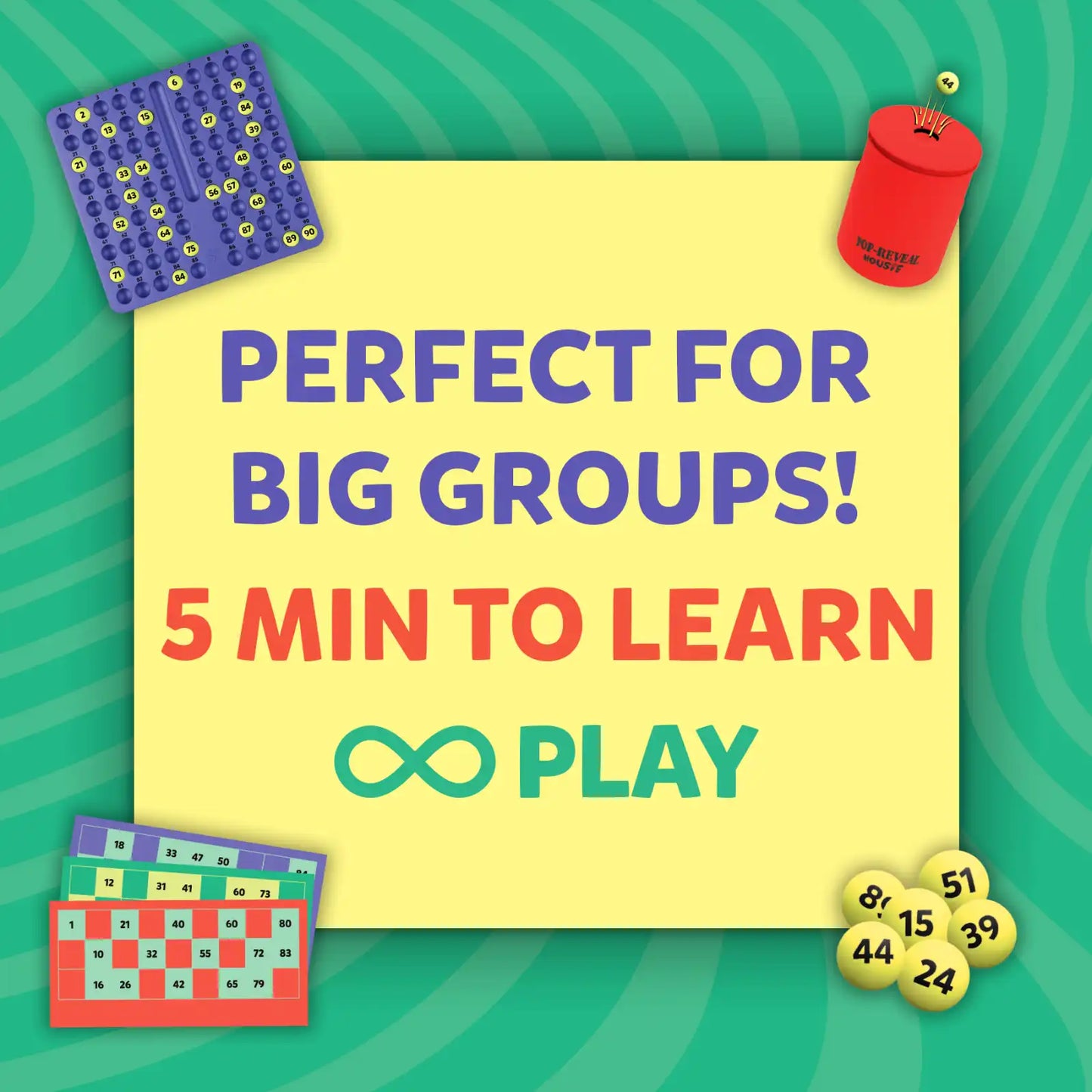 Pop-Reveal Housie | Classic Housie Game with a Fun Twist (ages 4+)