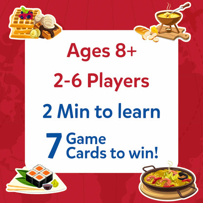 Guess in 10: Foods Around The World | Trivia Card Game (ages 8+)