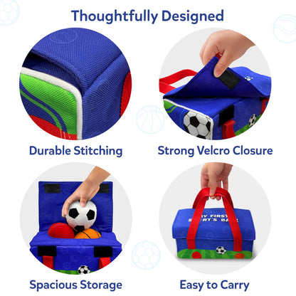My First Sports Bag! Plush Sports Bag Playset for Babies (6-24 months)